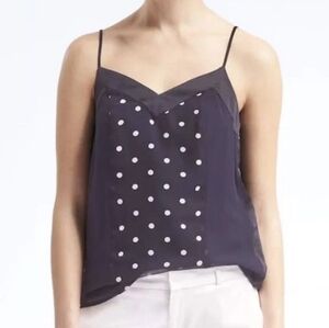 Banana Republic Easy Care Dot Seamed Cami Size Size 12